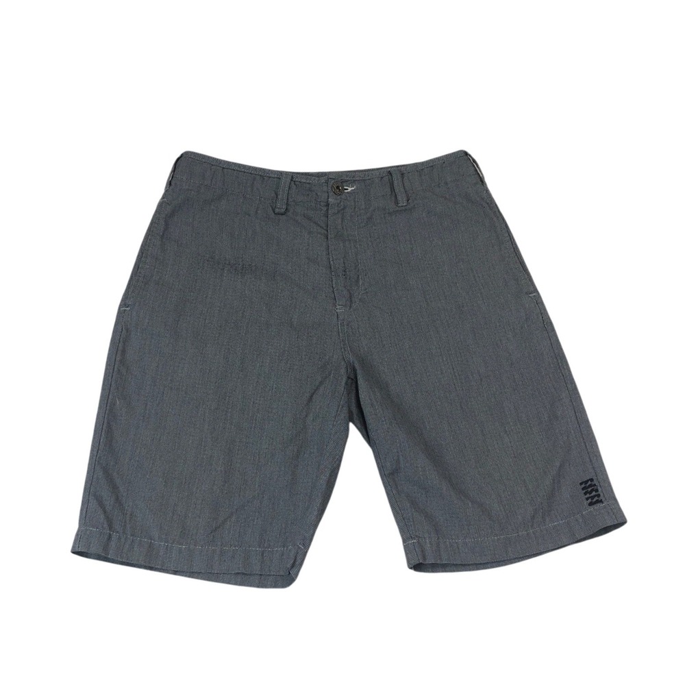Billabong Mens Dark Blue Textured Walk Shorts Size 32x9 Casual Skate Surf Beach
